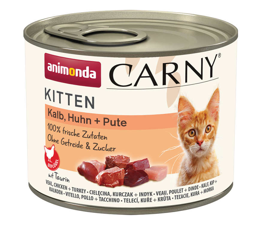 Animonda Cat Dose Carny Kitten Kalb, Huhn + Pute 200g