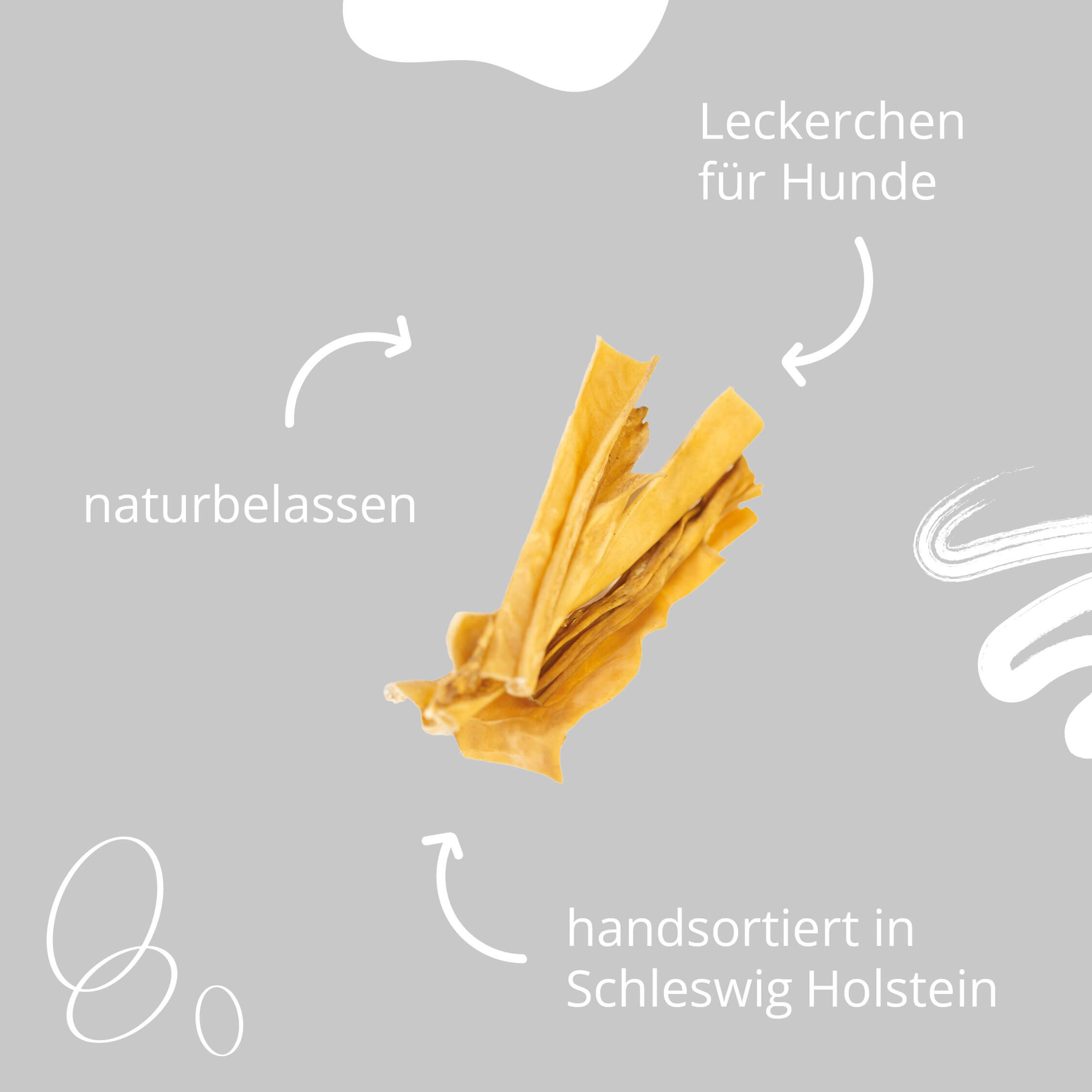 MIOMERA Rinderkopfhaut 3kg - Premium Kausnack und natürliche Zahnpflege für Deinen Hund! Handsortiert in Schleswig-Holstein | 15cm Stücke | 100% Rind | ideale Zahnreinigung