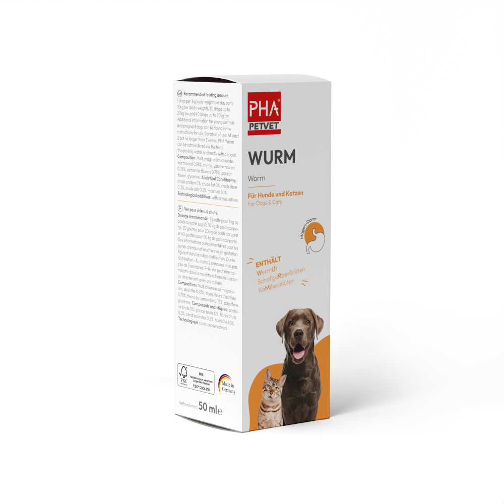 PHA WURM für Hunde u. Katzen 50 ml