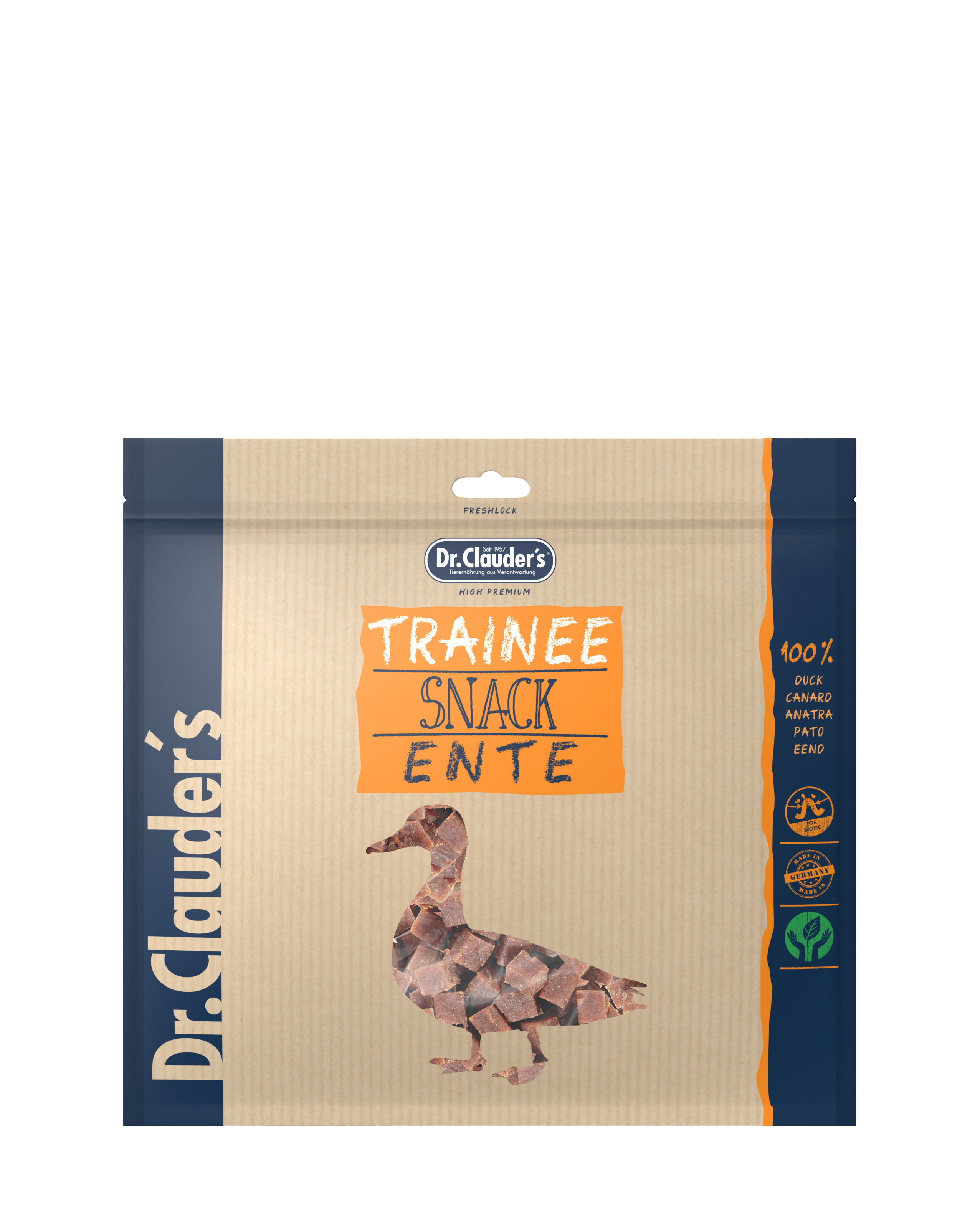 Dr.Clauder´s Trainee Snack Ente 2 x 500g | Entenfleisch | für Hunde