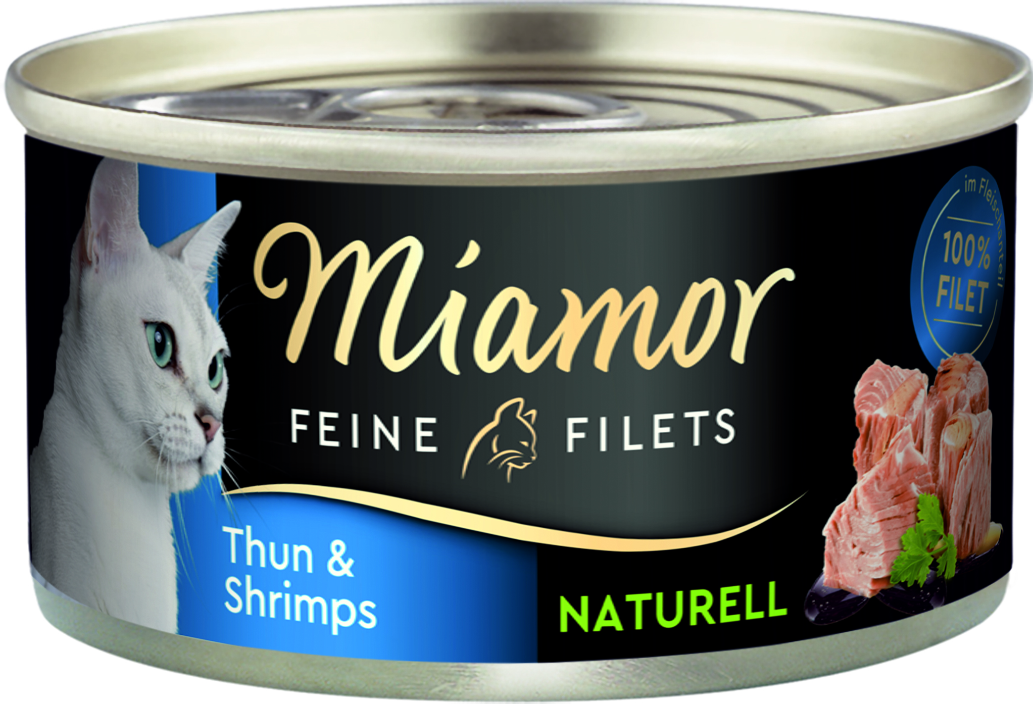 Miamor Feine Filets Naturell Thun & Shrimps 80g