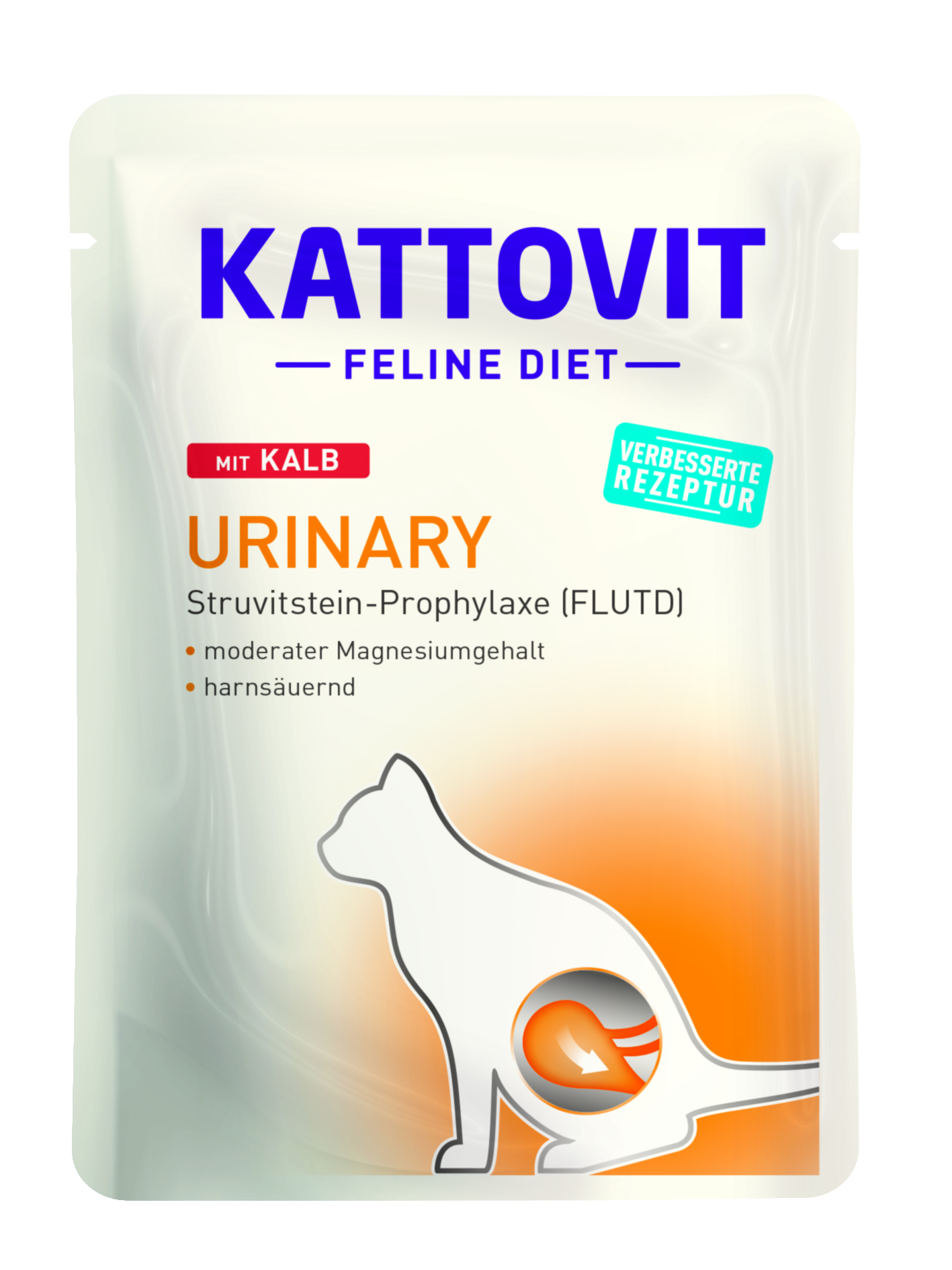 Kattovit Feline Diet Urinary mit Kalb 85g