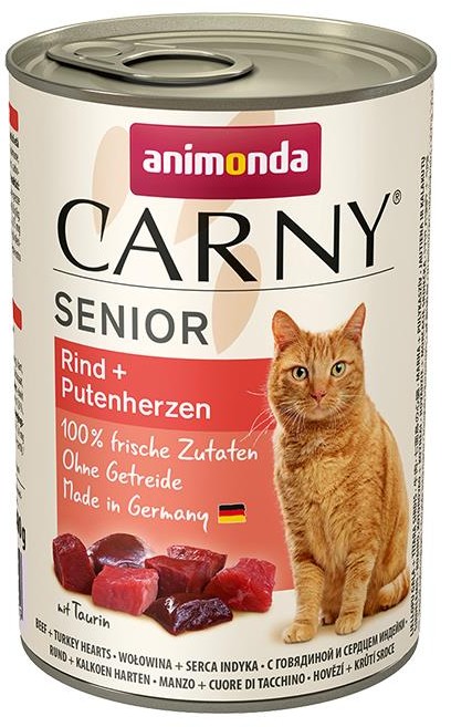 Animonda Cat  Carny Senior Rind & Putenherzen 400g