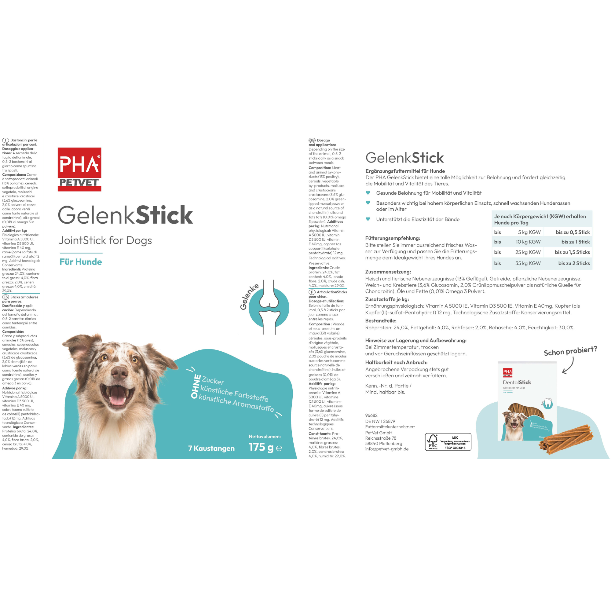 PHA GelenkStick für Hunde